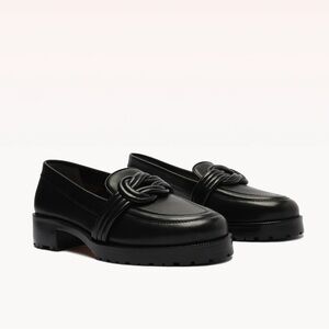 Alexandre Birman Vicky Knot-Detail Leather Loafers